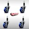 Service Caster 3'' SS Blue Poly Wheel Swivel 1-1/8'' Expanding Stem Caster Set, 4PK SCC-SSEX20S314-PPUB-BLUE-118-4 - alternate 4